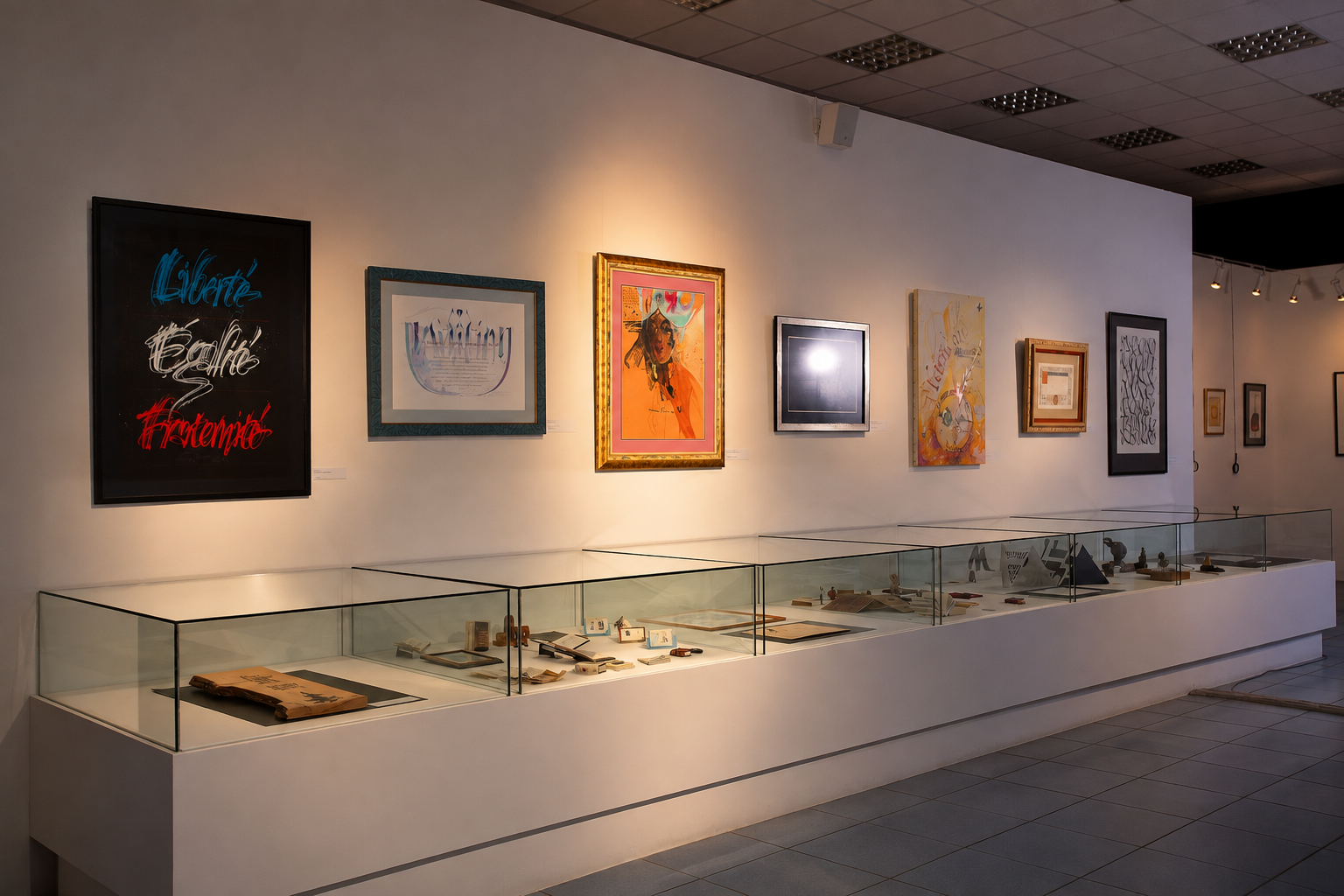 Matteo alla quinta esibizione internazionale di calligrafia a Mosca nel 2015
